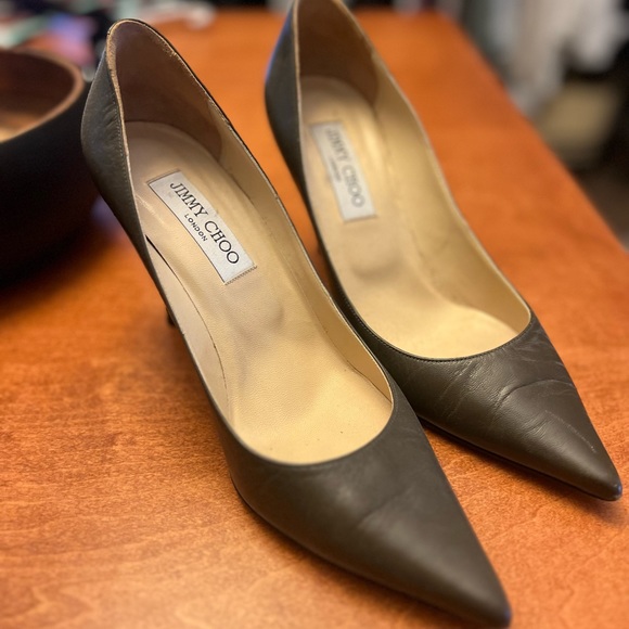 Jimmy choo dark green stiletto - Picture 1 of 5